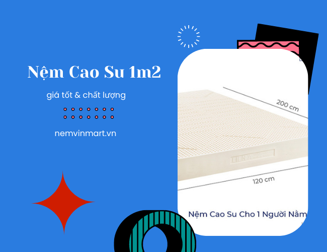 nệm cao su 1m2 quận 4