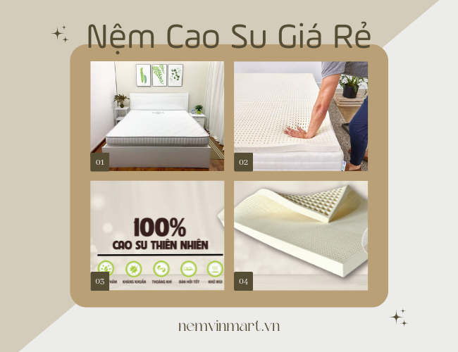 nệm cao su giá rẻ hcm