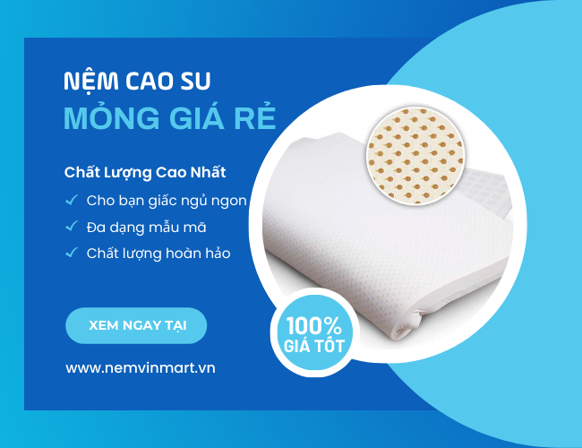 nệm cao su mỏng giá rẻ